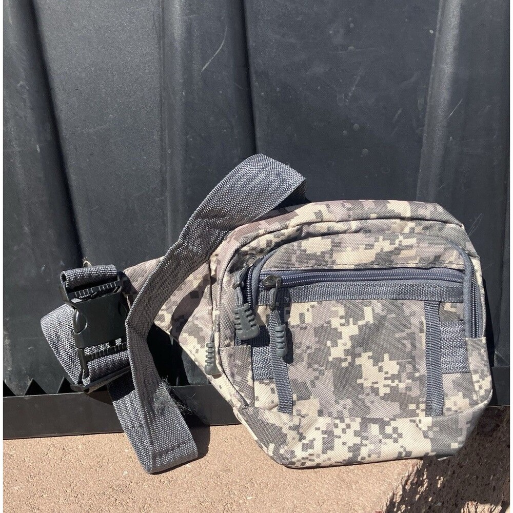 Digital Camo Fanny Pack Waist Bag Hip Pack 7” Adjustable